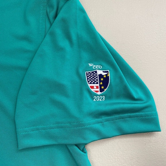 Peter Millar Summer Comfort Shirt Mens Large Green Solid Performance Jersey Polo - Picture 5 of 11